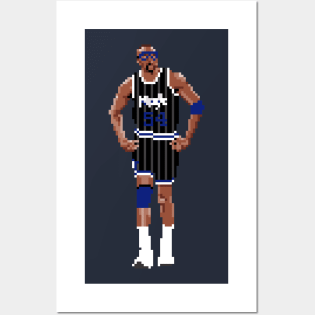 Horace Grant Pixel Walk Wall Art by qiangdade